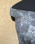 Grey Sari Gown - traditional indian clothing female