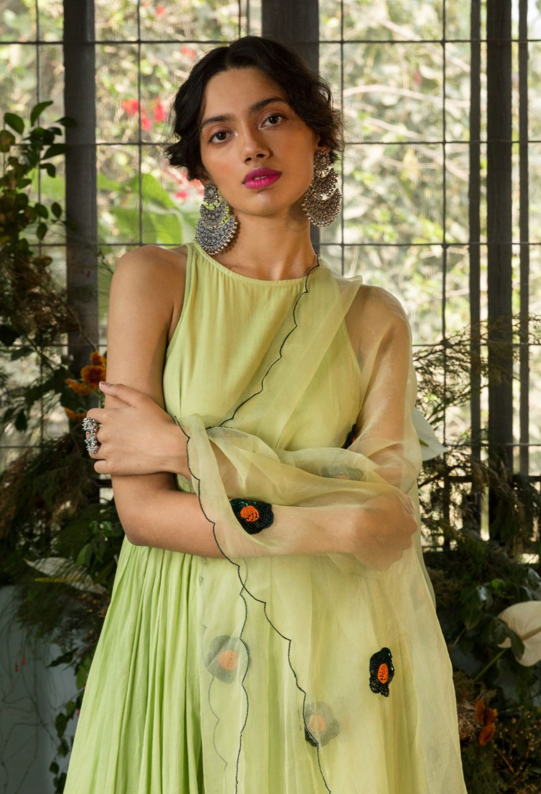 Gul Anarkali Set Mint - anarkali set USA