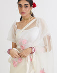 Gulabh Ivory Saree - ivory saree