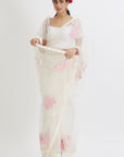 Gulabh Ivory Saree - ivory saree