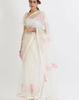 Gulabh Ivory Saree - ivory saree