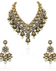 Handcrafted Mina Work Necklace Set - necklace set