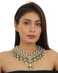 Handcrafted Mina Work Necklace Set - necklace set