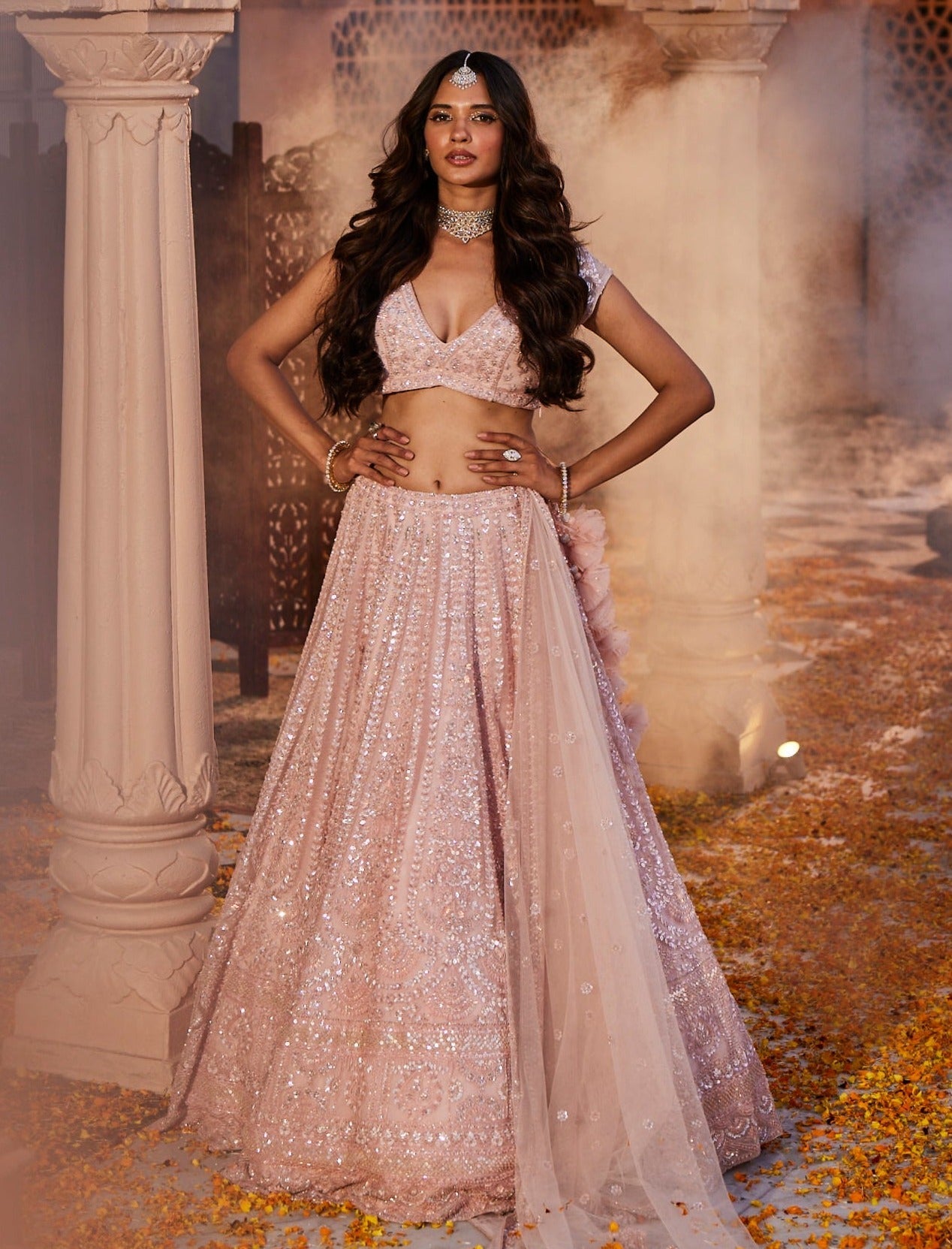 Harsha Pink Embroidered Lehenga - embroidered lehenga
