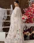 Ibis Cream With Multi Colour Anarkali Set - anarkali dress