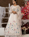 Ibis Cream With Multi Colour Anarkali Set - anarkali dress