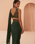 Indian Green Saree - green saree