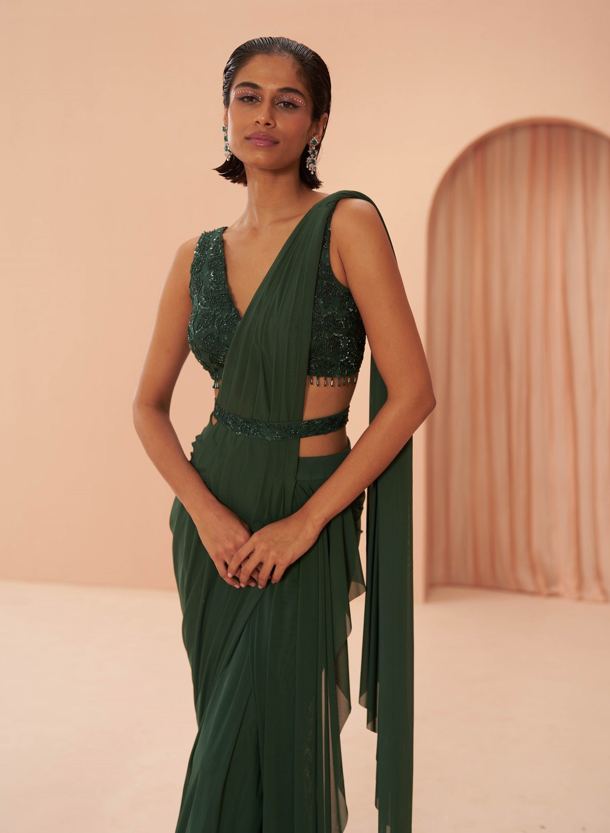 Indian Green Saree - green saree