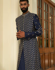 Insignia Blue Sherwani Set - blue sherwani