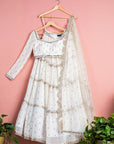 Ivory Mirror Lehenga Set - ivory lehenga
