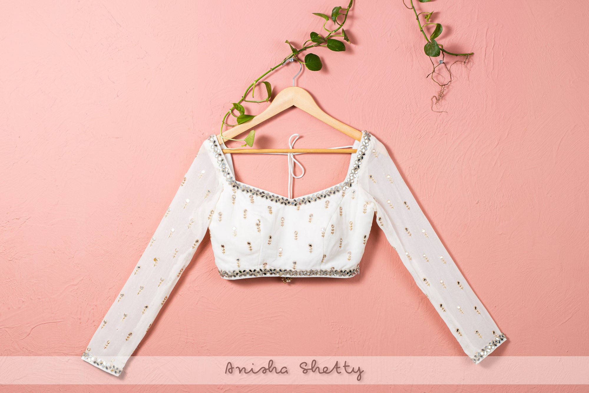 Ivory Mirror Lehenga Set - ivory lehenga