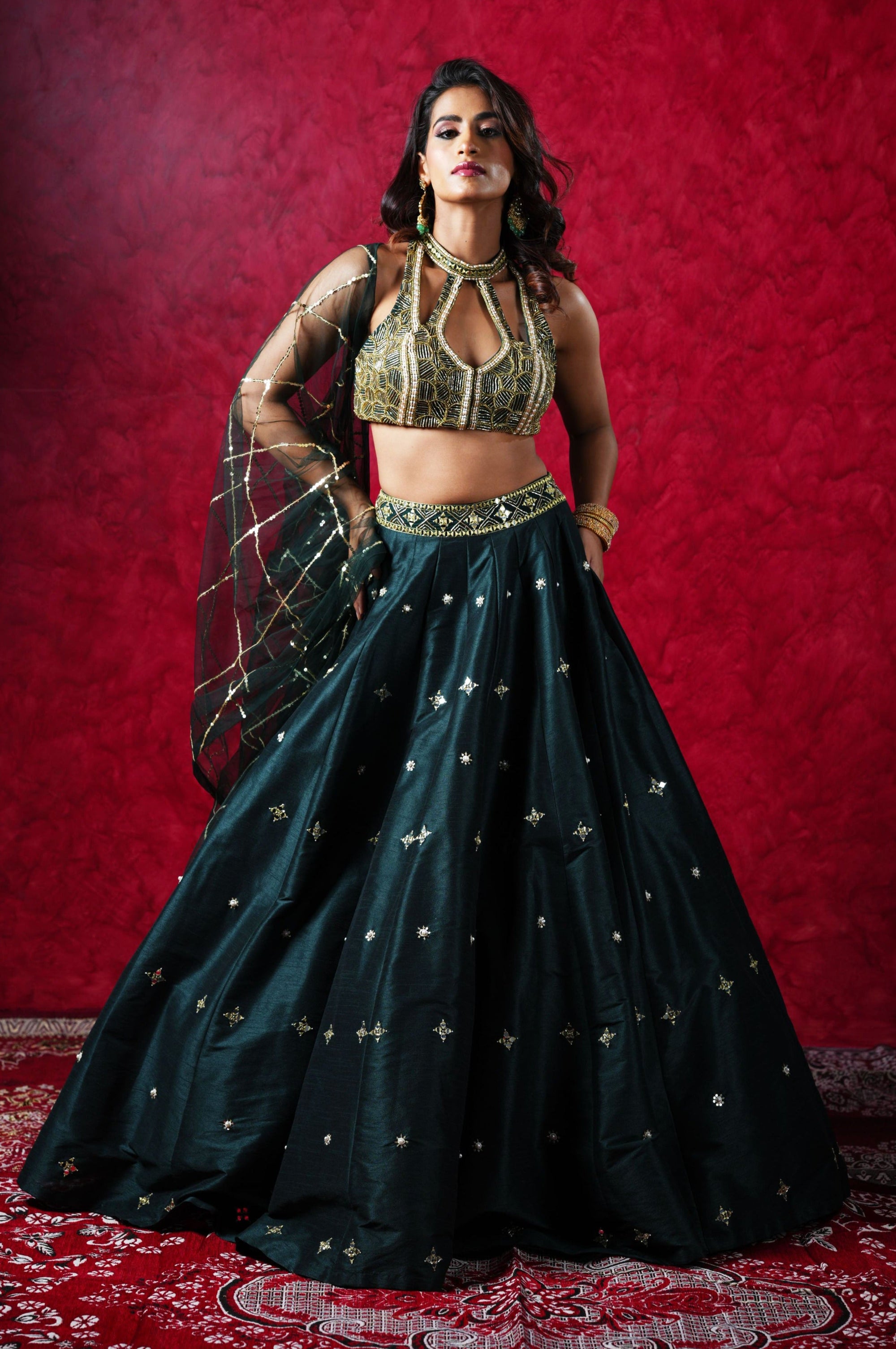 JEEVA Lehenga Set - indian lehenga