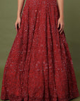 Kahkashan Red Lehenga - red lehenga