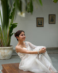 La Rose Ivory Saree - saree