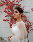 La Rose Ivory Saree - saree