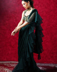 Lara Ruffled Saree - ruffle saree