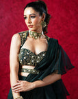 Lara Ruffled Saree - ruffle saree