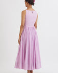 Lavender Anarkali With Kesar Dupatta - anarkali dress