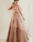 Lavender Heavy Lehenga - lehenga