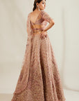 Lavender Heavy Lehenga - lehenga