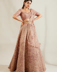 Lavender Heavy Lehenga - lehenga