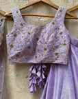 Lavender Kyra Lehenga set - lavender lehenga