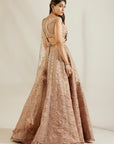 Lavender Pearl Scalloped Lehenga - lavender lehenga