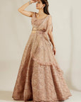 Lavender Pearl Scalloped Lehenga - lavender lehenga