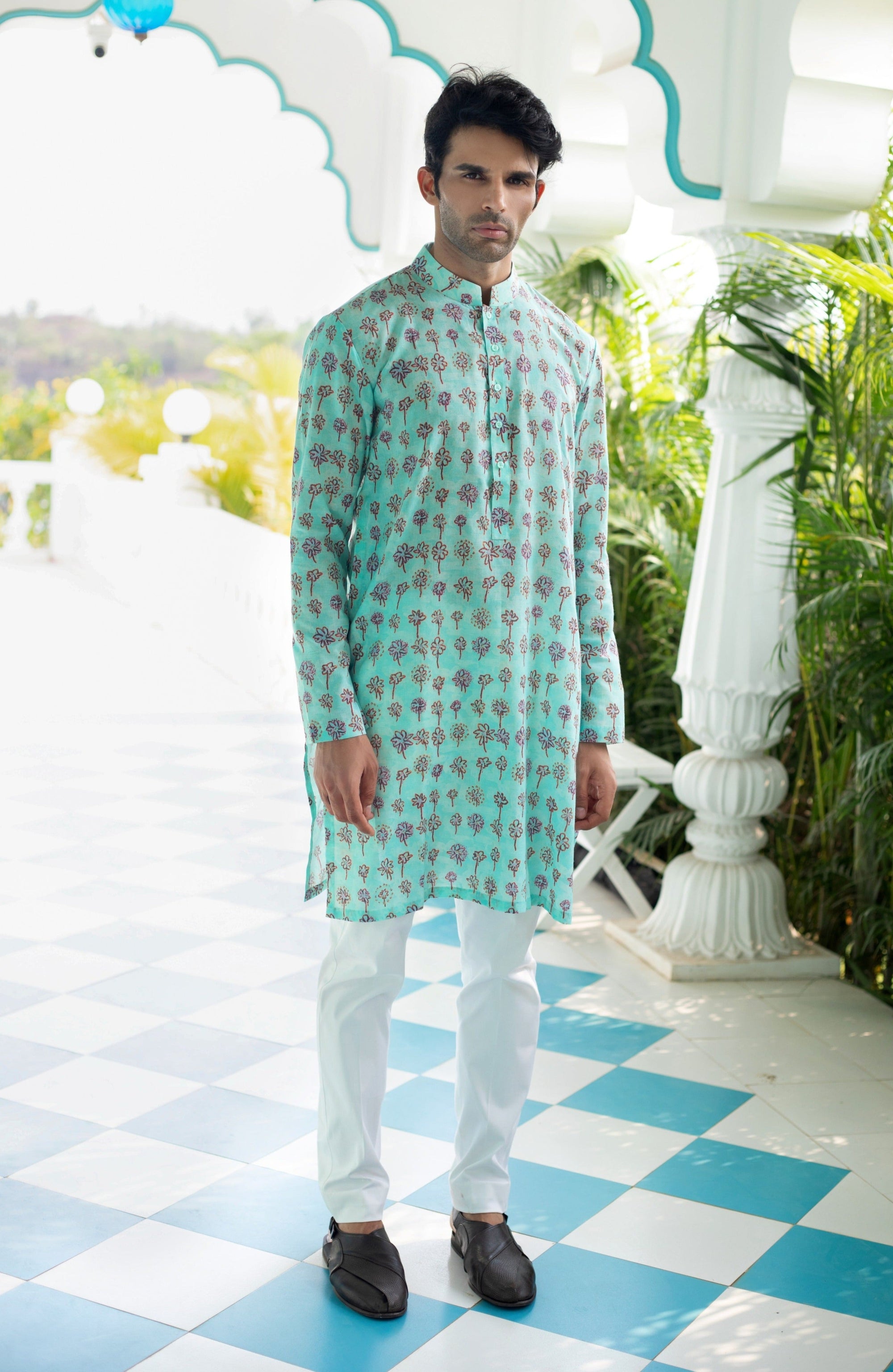 Light Blue Kurta Set - kurta for men