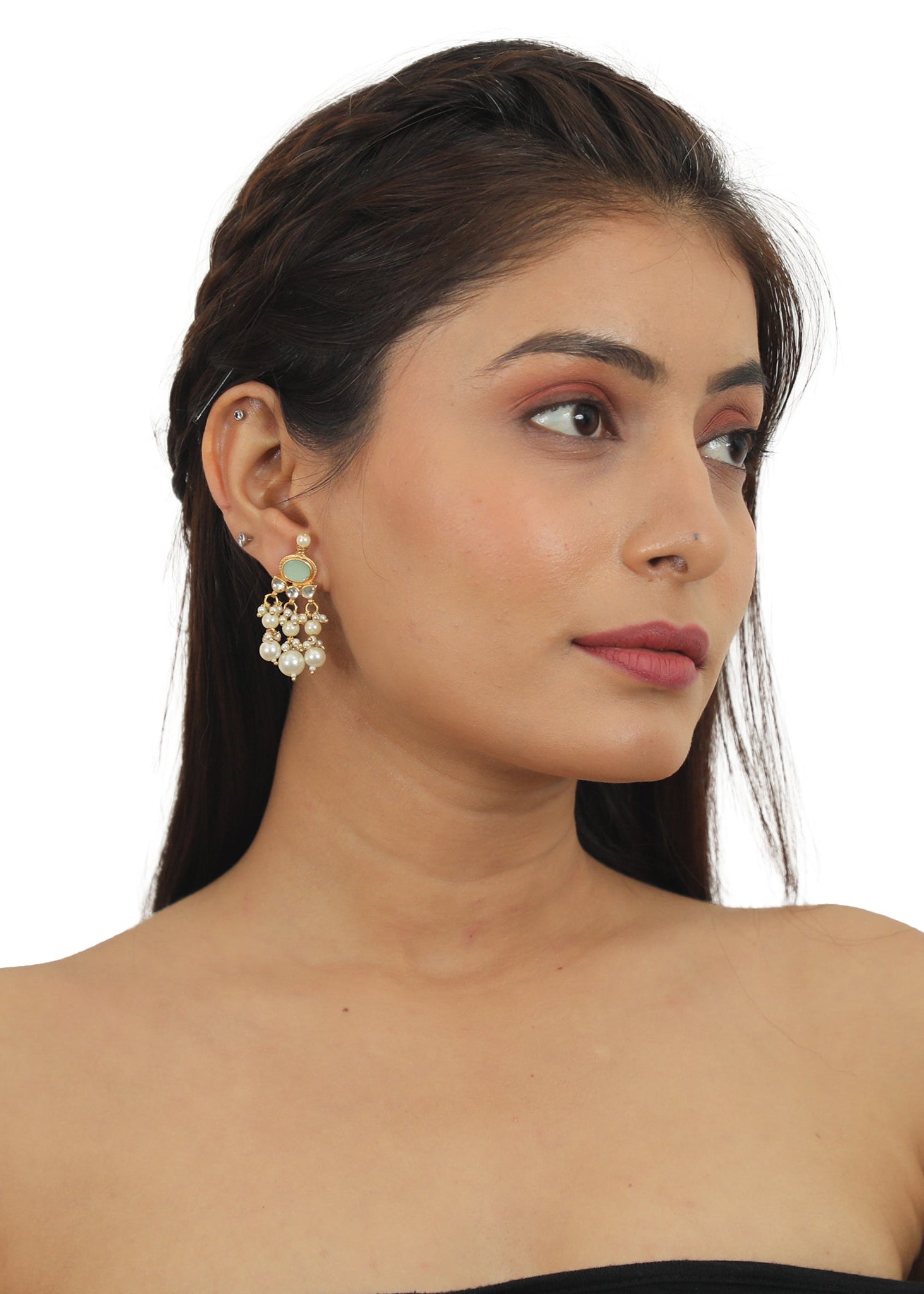 Light Green Choker Set - indian jewelry set