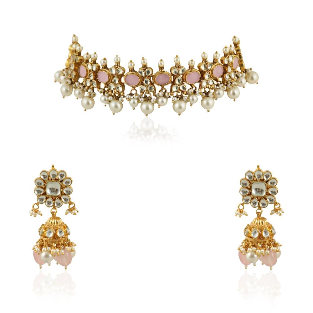 Light Pink Choker Set - choker set