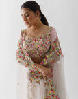 Light Pink Embroidered Lehenga Set - embroidered lehenga
