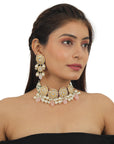 Light Pink Necklace Set - indian jewelry set