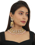 Light Pink White Necklace Set - necklace set