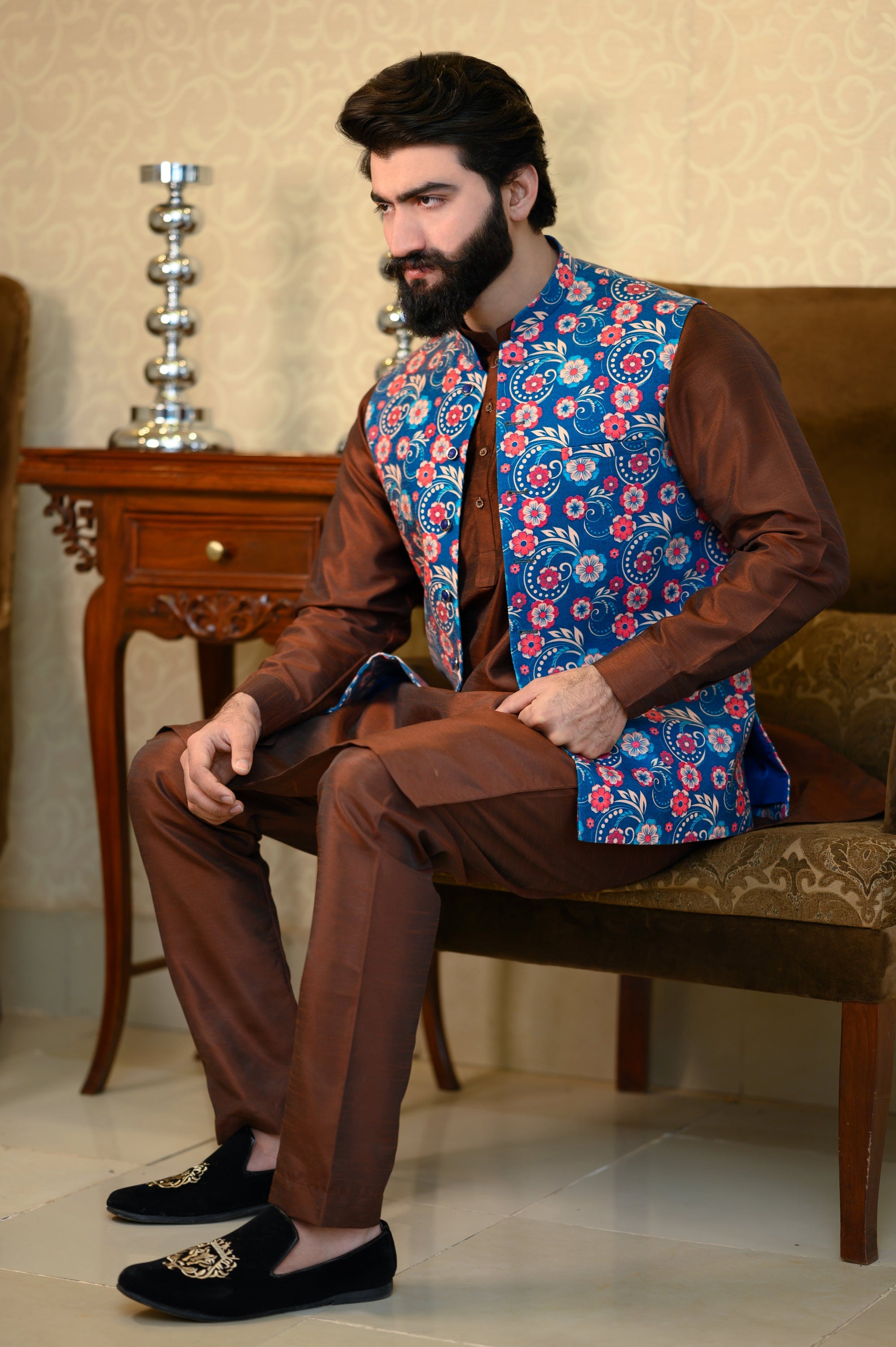 Lightweight Corduroy Waistcoat - indian attire for men