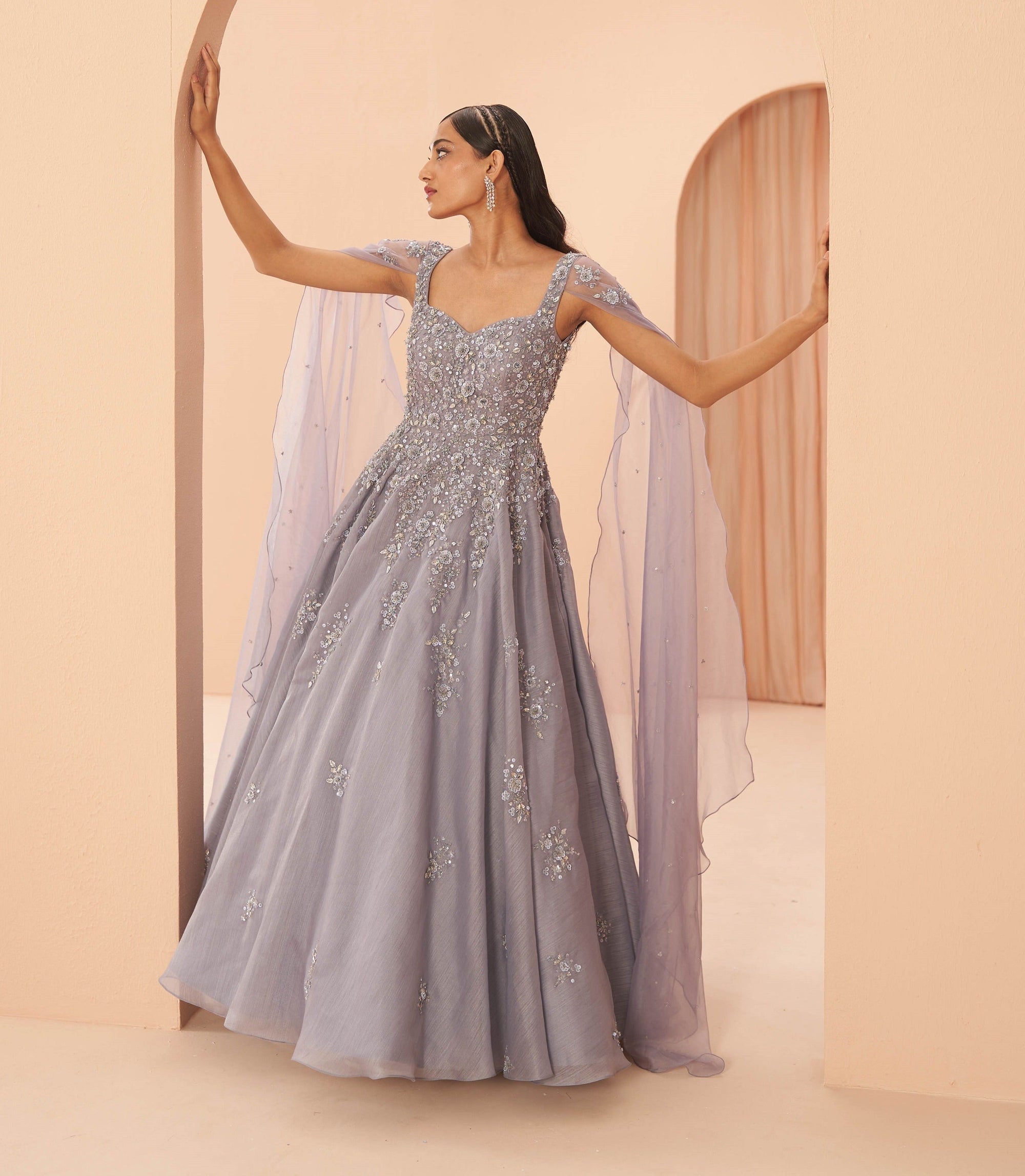 Lilac Dream Gown - grey gown