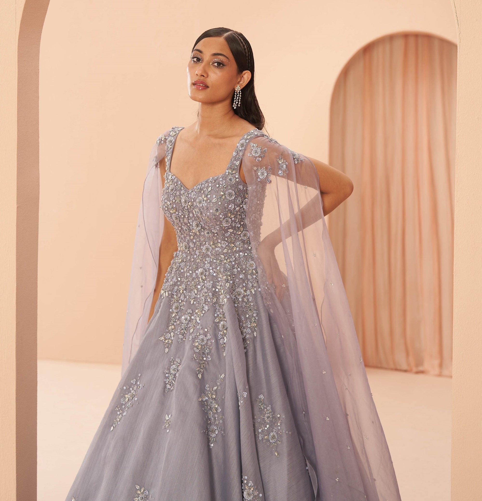Lilac Dream Gown - grey gown