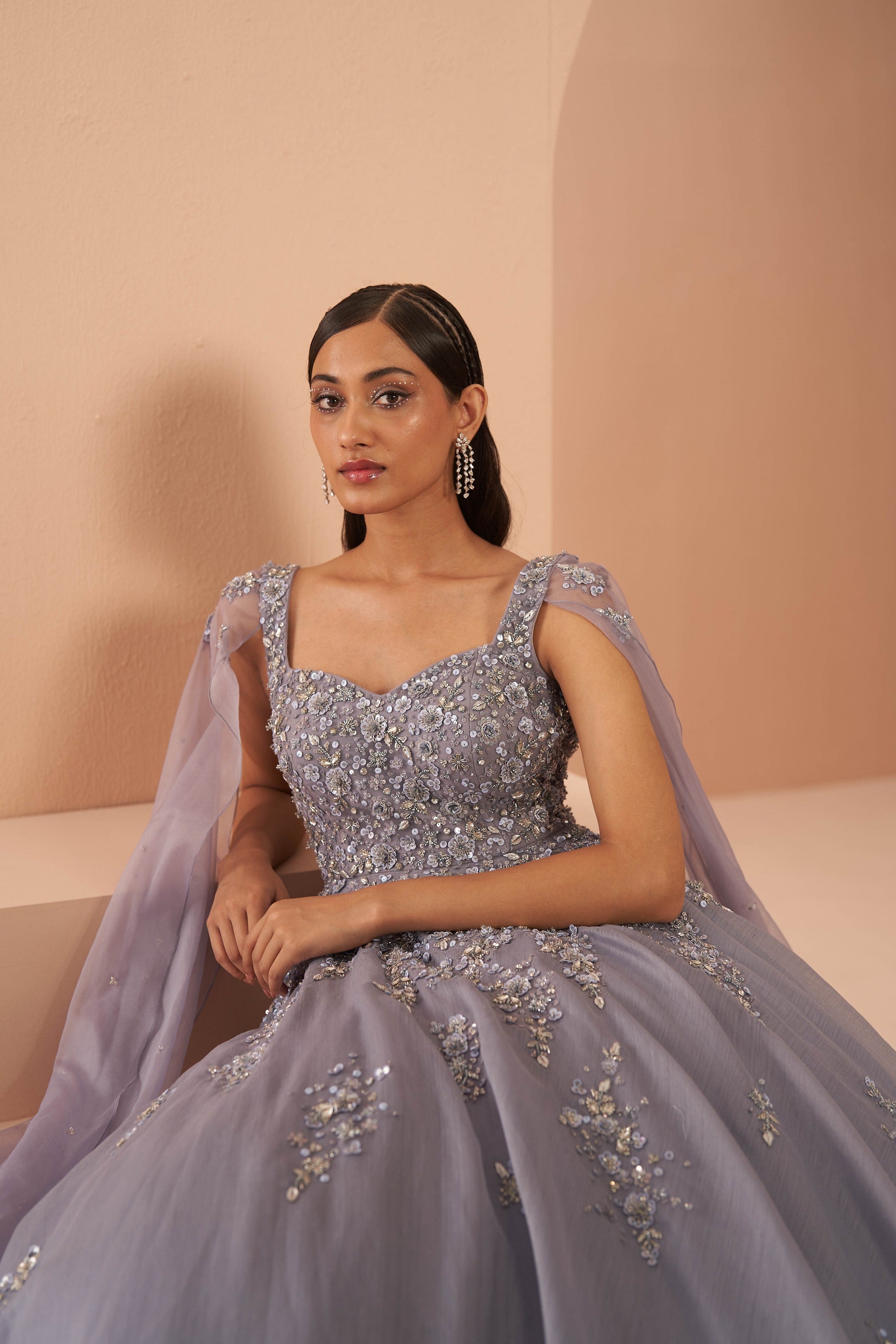 Lilac Dream Gown - grey gown