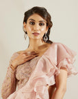 Lilac Ruffle Lehenga With Skirt - ruffle lehenga