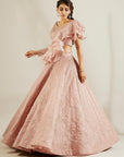 Lilac Ruffle Lehenga With Skirt - ruffle lehenga