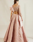 Lilac Ruffle Lehenga With Skirt - ruffle lehenga