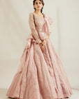 Lilac Ruffle Lehenga With Skirt - ruffle lehenga