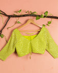 Lime Green Abla Lehenga Set - lehenga set