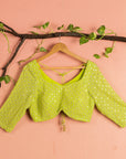 Lime Green Abla Lehenga Set - lehenga set