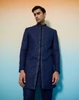 Blue Comet Sherwani Set - ethnic clothing for men