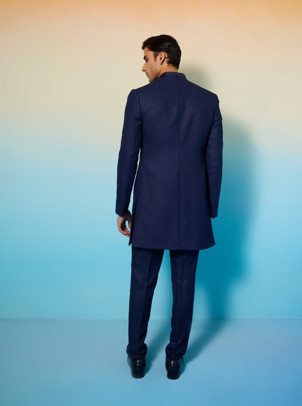 Blue Comet Sherwani Set - ethnic clothing for men