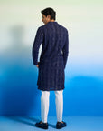 Regal Blue Kurta Set - indian dress men