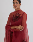 Maroon Aradhana Sharara Kurta Set - kurta for women