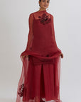 Maroon Aradhana Sharara Kurta Set - kurta for women