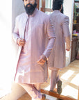 MAUVE Jacket Style Sherwani Set - sherwani for men
